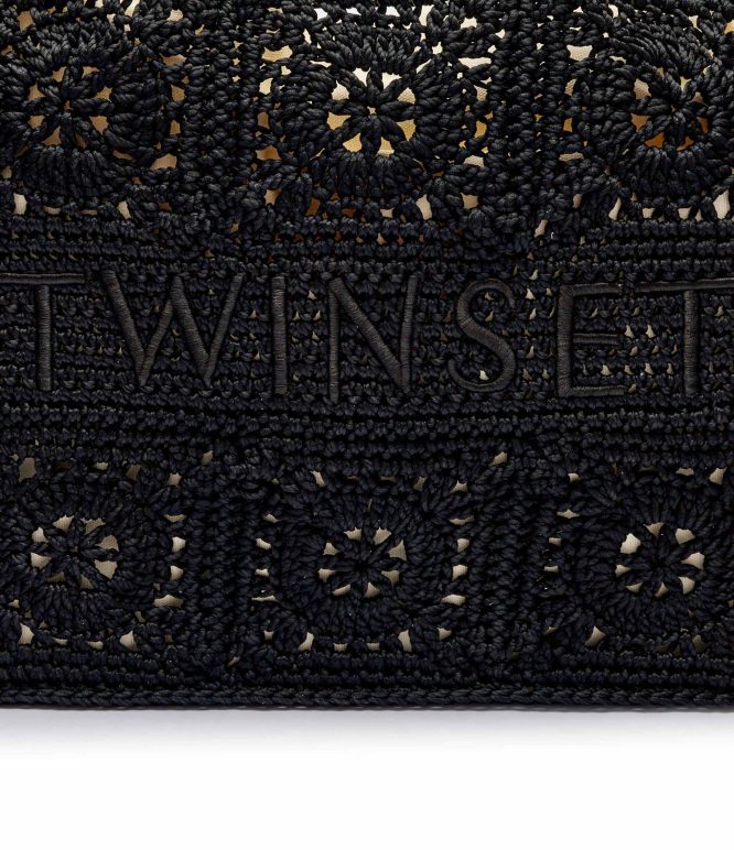 ΤΣΑΝΤΑ SHOPPER ΜΕ ΒΕΛΟΝΑΚΙ ‘BOHEMIAN’ TWINSET ΝΕΕΣ ΑΦΙΞΕΙΣ 6