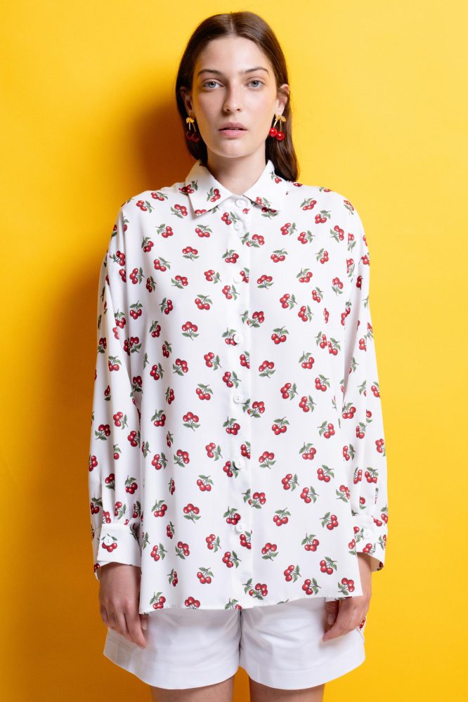 ‘LUCIA’ OVERSIZED ΑΣΥΜΜΕΤΡΟ ΠΟΥΚΑΜΙΣΟ (CHERRY) MAMOUSH new arrivals 4