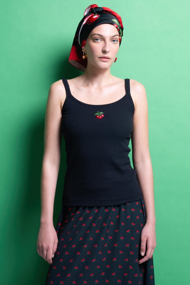 ‘BELLA’  ΤΟΠ ΜΕ ΚΕΝΤΗΜΑ (BLACK) MAMOUSH new arrivals 3