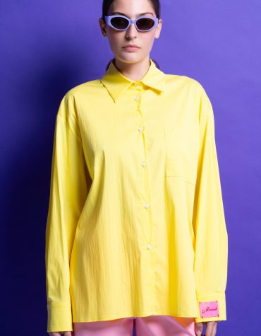 ‘REA’ OVERSIZED ΒΑΜΒΑΚΕΡΟ ΠΟΥΚΑΜΙΣΟ (YELLOW) MAMOUSH ΝΕΕΣ ΑΦΙΞΕΙΣ