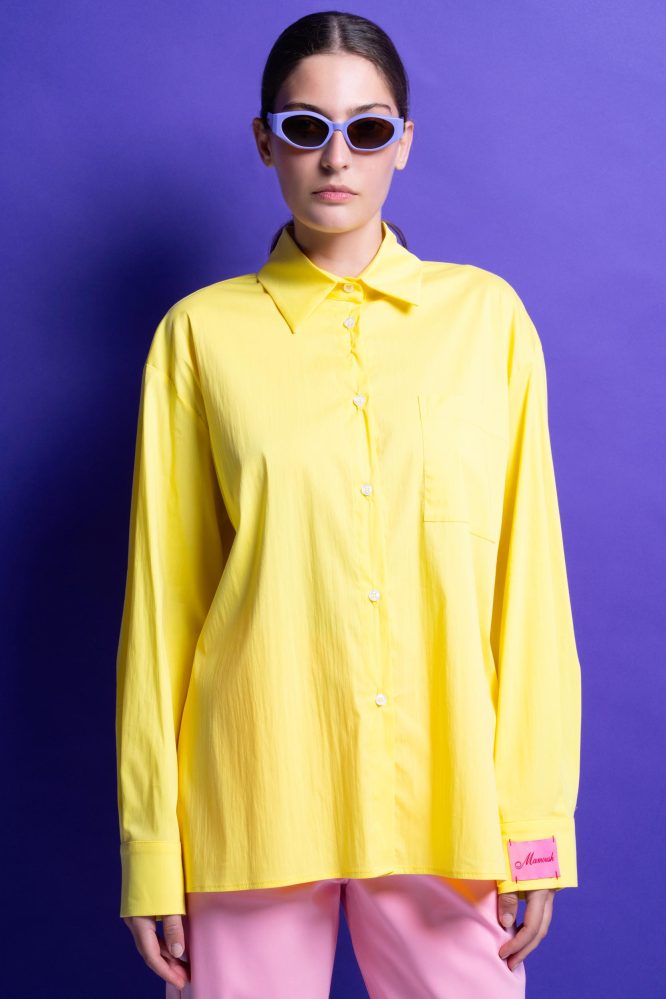 ‘REA’ OVERSIZED ΒΑΜΒΑΚΕΡΟ ΠΟΥΚΑΜΙΣΟ (YELLOW) MAMOUSH new arrivals 2