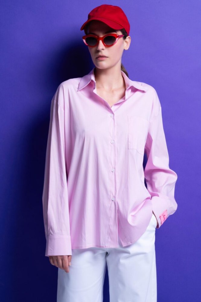 ‘REA’ OVERSIZED ΒΑΜΒΑΚΕΡΟ ΠΟΥΚΑΜΙΣΟ (BABY PINK) MAMOUSH new arrivals 3